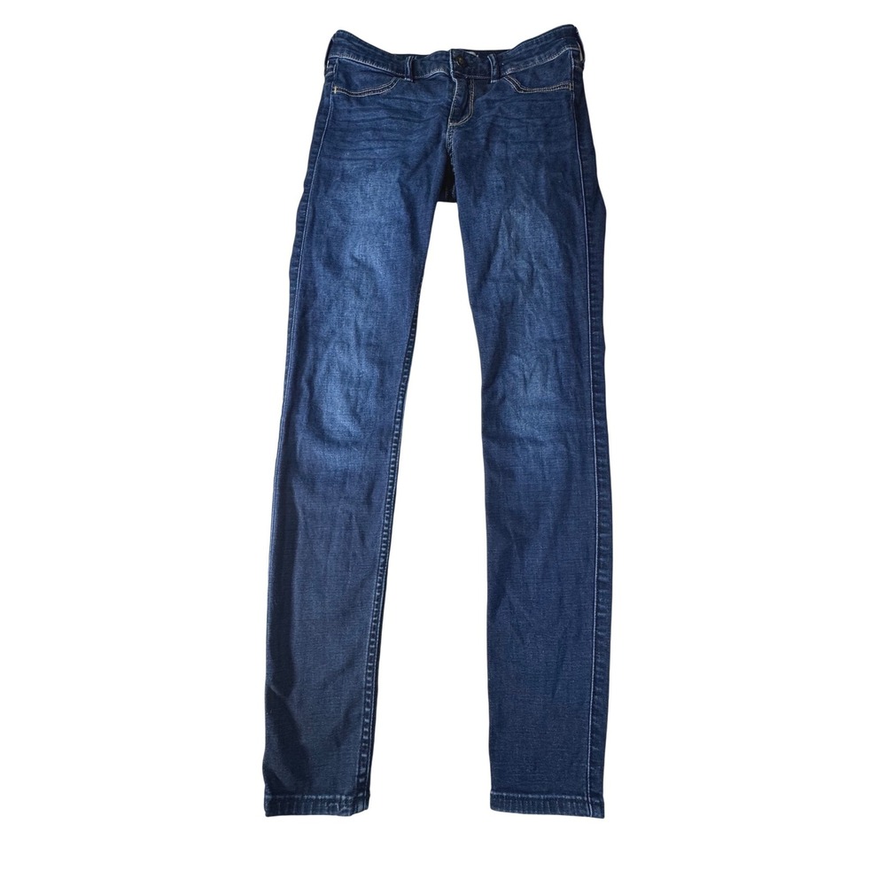 Hollister California Jeans Womens Size 3R 26W 29L Dark Wash Skinny Fit Denim